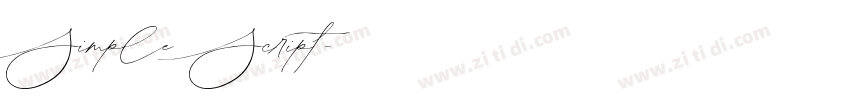 Simple Script字体转换 Simple Script字体转换